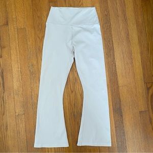 Aerie Offline OG crop flair high rise original light khaki sz medium EUC